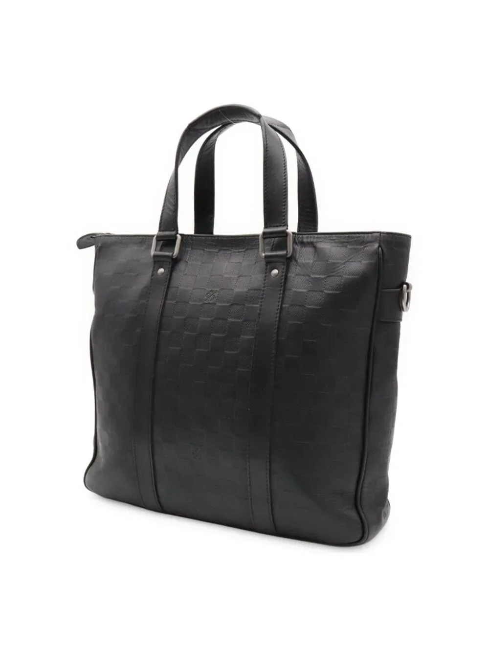 Louis Vuitton Damier Infini Tadao PM Tote Bag Business Briefcase Onyx Black